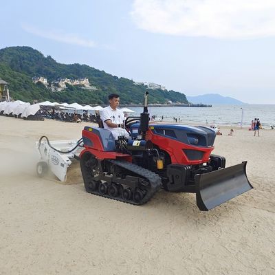 Máy làm sạch bãi biển với màn hình rung được điều khiển bằng thủy lực và trọng lượng 800KG