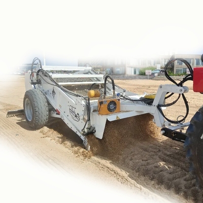 Máy làm sạch bãi biển đi bộ Máy tải xe trượt trượt Đường dẫn Đẹp cát
