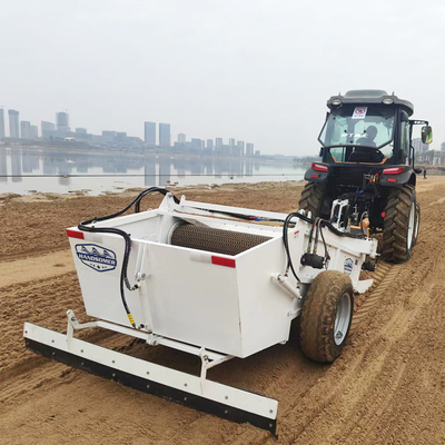 1400 mm Độ rộng làm sạch màn hình rung Máy làm sạch bãi biển để loại bỏ chất thải