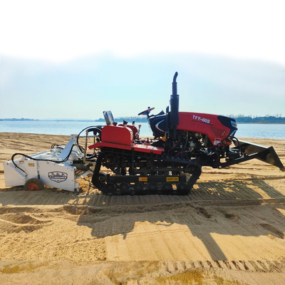 Máy rửa cát bãi biển 800KG Máy lau kéo cho bảo trì bãi biển môi trường
